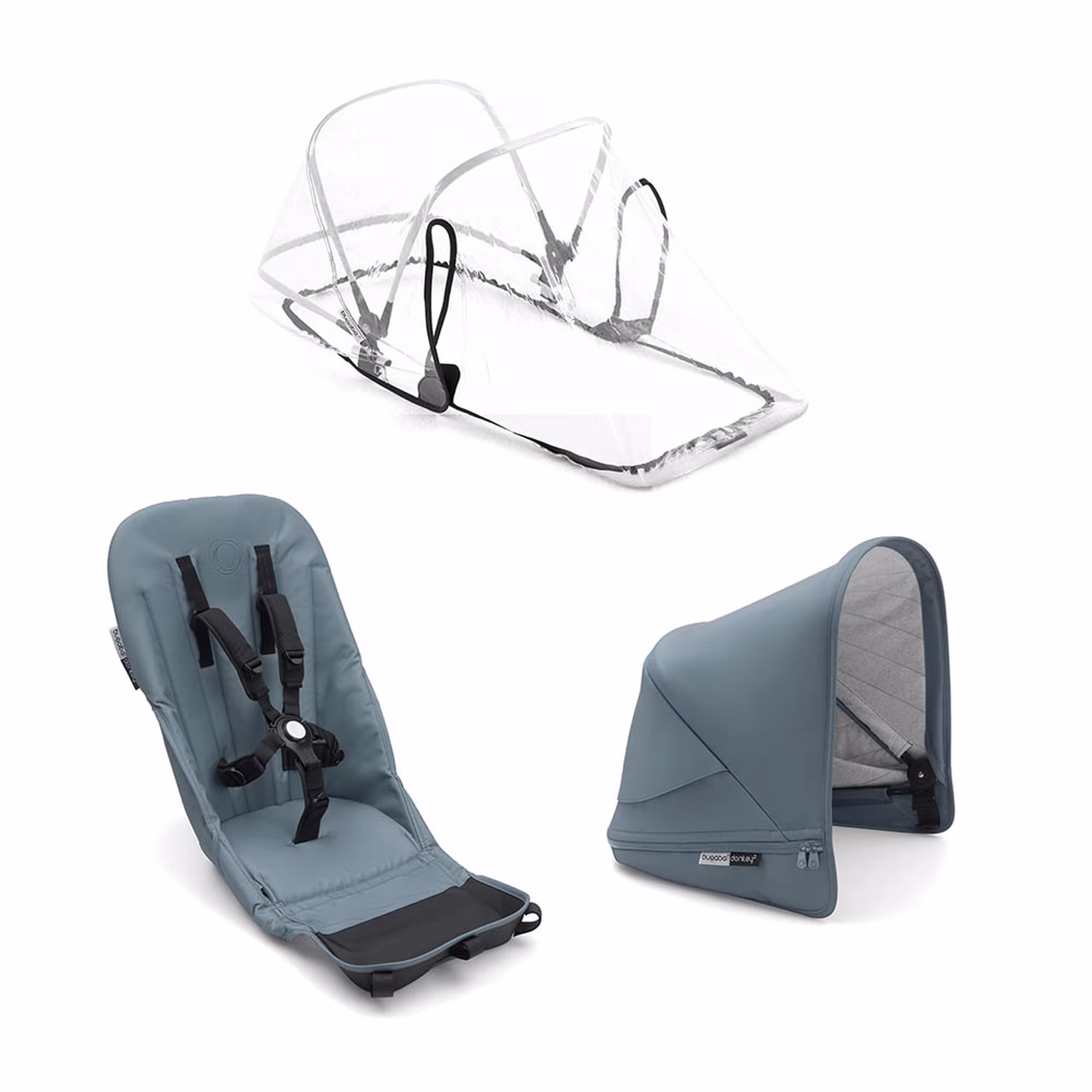 Bugaboo Donkey2 duo fabric set complete AU TRACK - Main Modal Image Slide 1 of 1