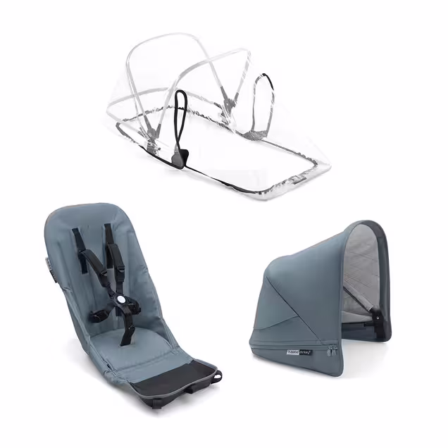 Bugaboo Donkey2 duo fabric set complete AU TRACK - Main Image Slide 1 of 1