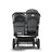 Bugaboo Donkey 3 Duo travel system grey melange sun canopy, grey melange fabrics, black base - Thumbnail Slide 3 of 14