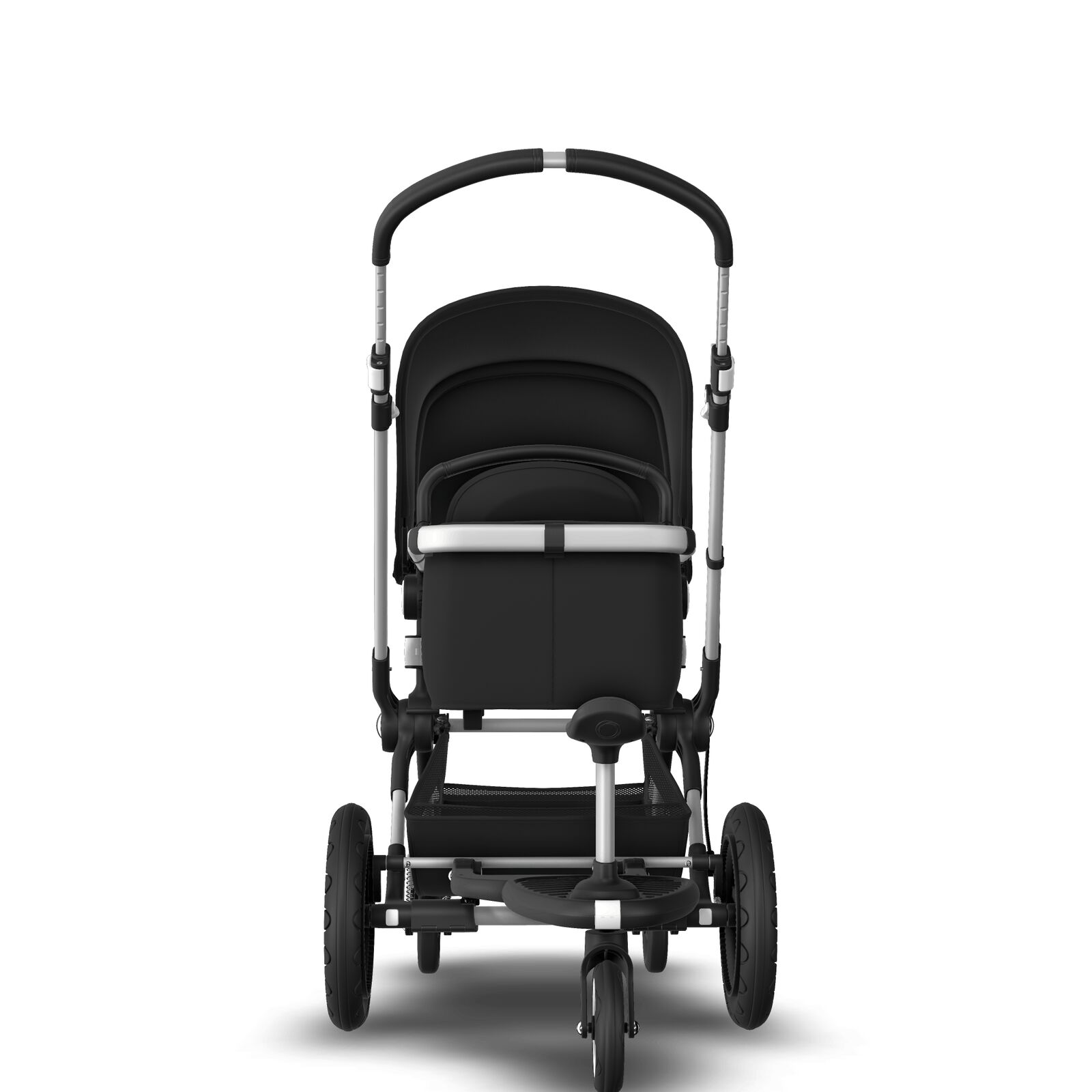 Bugaboo Cameleon 3 Plus Sit and stand stroller Black sun canopy, black  fabrics, aluminum chassis | Bugaboo