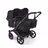 Bugaboo Donkey 6 twin stroller black base, heritage black fabrics, heritage black sun canopy - Thumbnail Slide 1 of 8