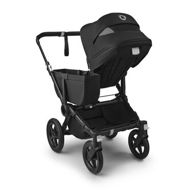 PP Bugaboo Donkey 5 Mono bassinet and seat stroller black base, midnight black fabrics, midnight black sun canopy