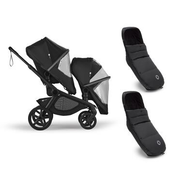 Bugaboo Kangaroo Double Seat Stroller Winter Bundle