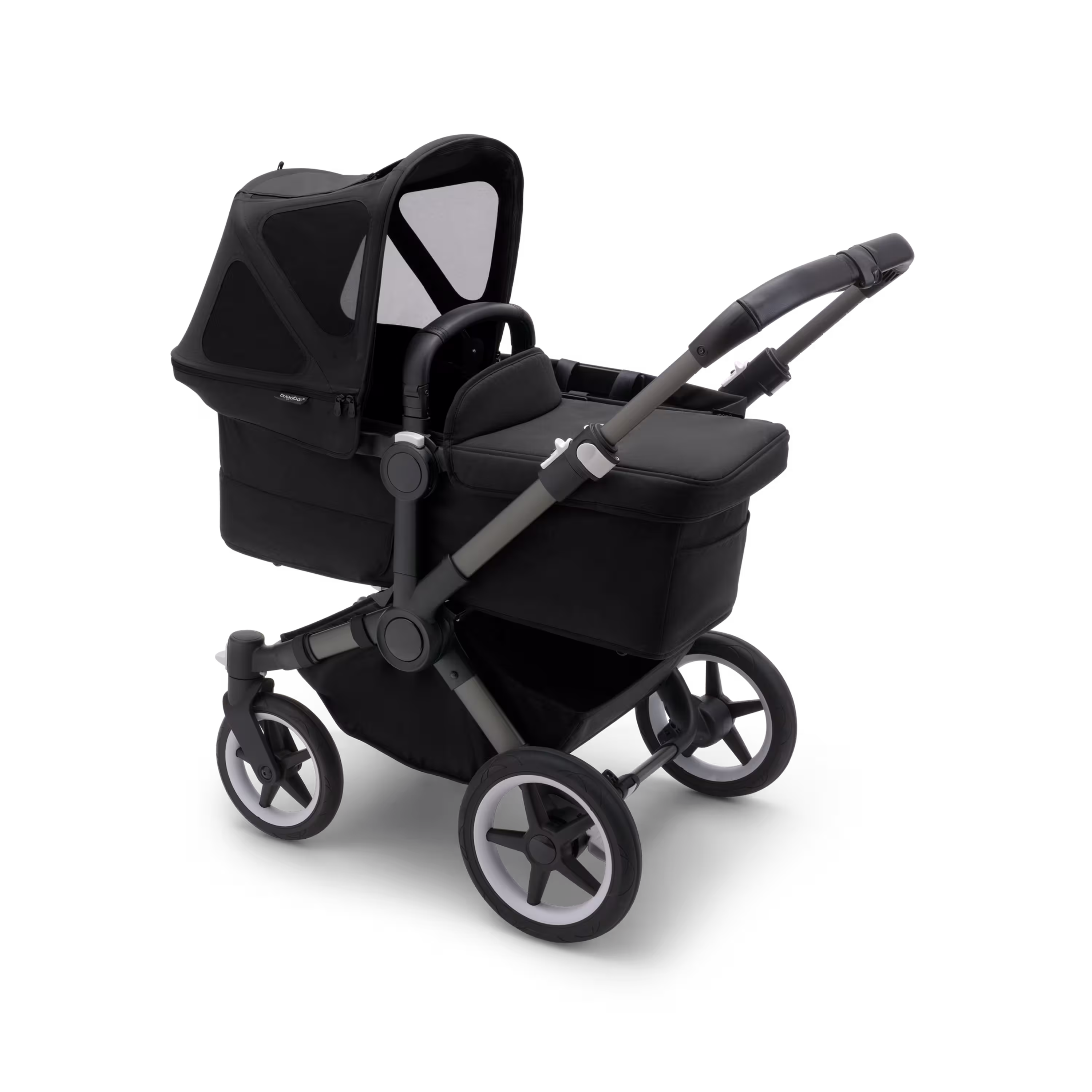 Refurbished Bugaboo Donkey 5 sun canopy MIDNIGHT BLACK - Main Modal Image Slide 1 of 4