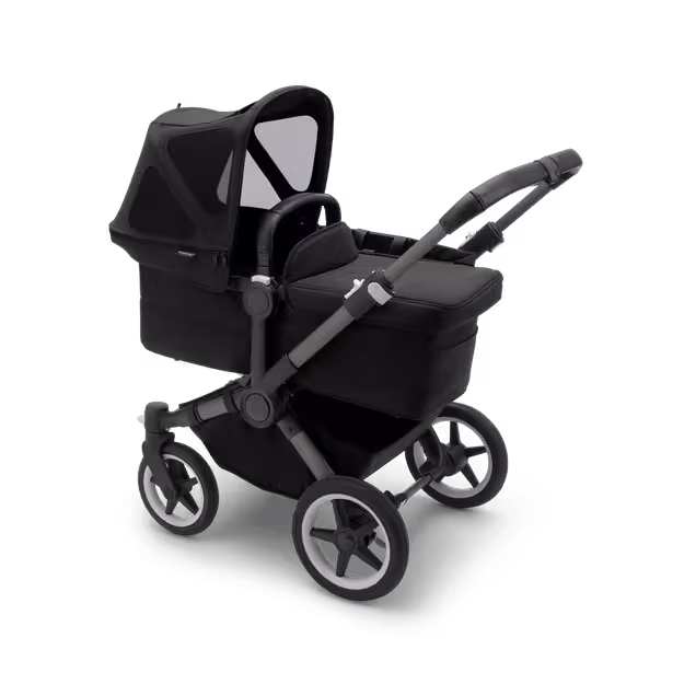 Refurbished Bugaboo Donkey 5 sun canopy MIDNIGHT BLACK - Main Image Slide 1 of 4