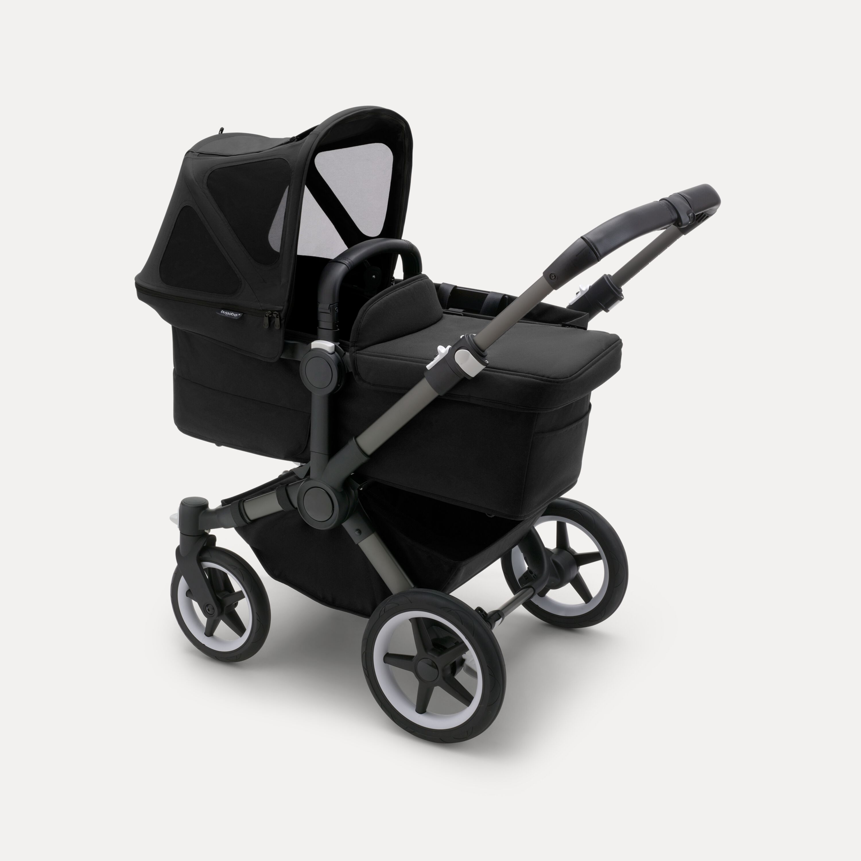 Refurbished Bugaboo Donkey 5 sun canopy MIDNIGHT BLACK - Main Modal Image Slide 1 of 4