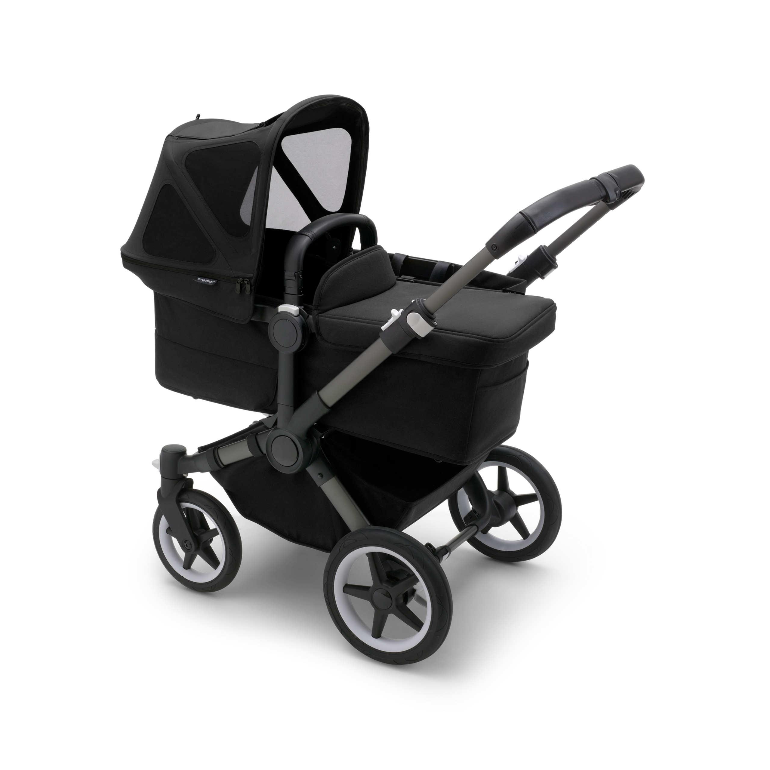 Refurbished Bugaboo Donkey 5 sun canopy MIDNIGHT BLACK - Thumbnail Slide 1 of 4