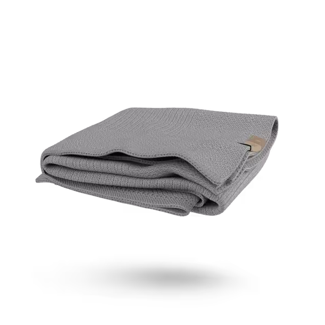 Refurbished Bugaboo Soft Wool Blanket LIGHT GREY MELANGE - Main Image Slide 4 of 10