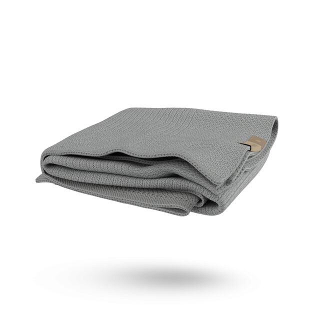 Refurbished Bugaboo Soft Wool Blanket LIGHT GREY MELANGE - Main Image Slide 4 of 10