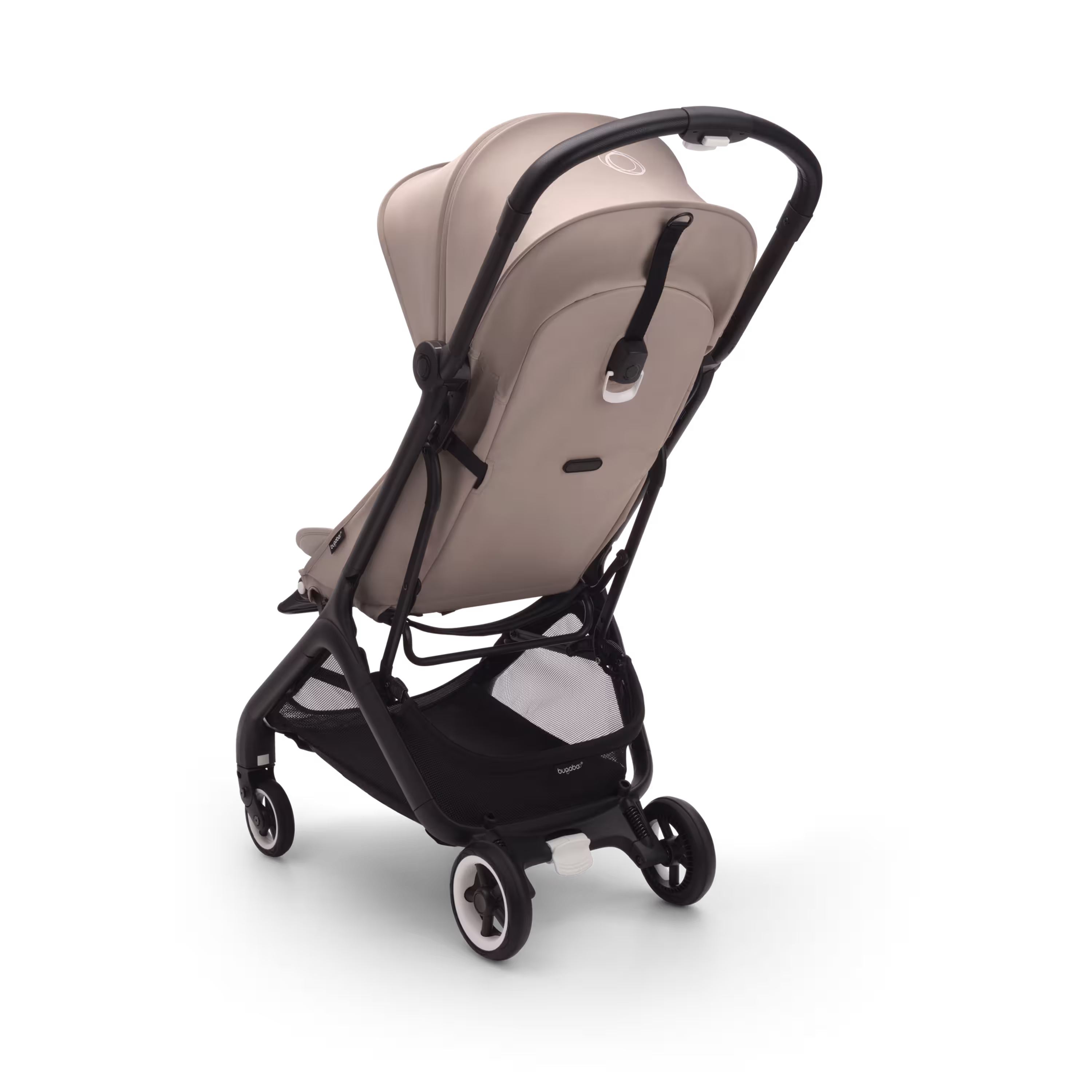 Bugaboo Butterfly travel stroller black base, desert taupe fabrics, desert taupe sun canopy - Main Modal Image Slide 3 of 13