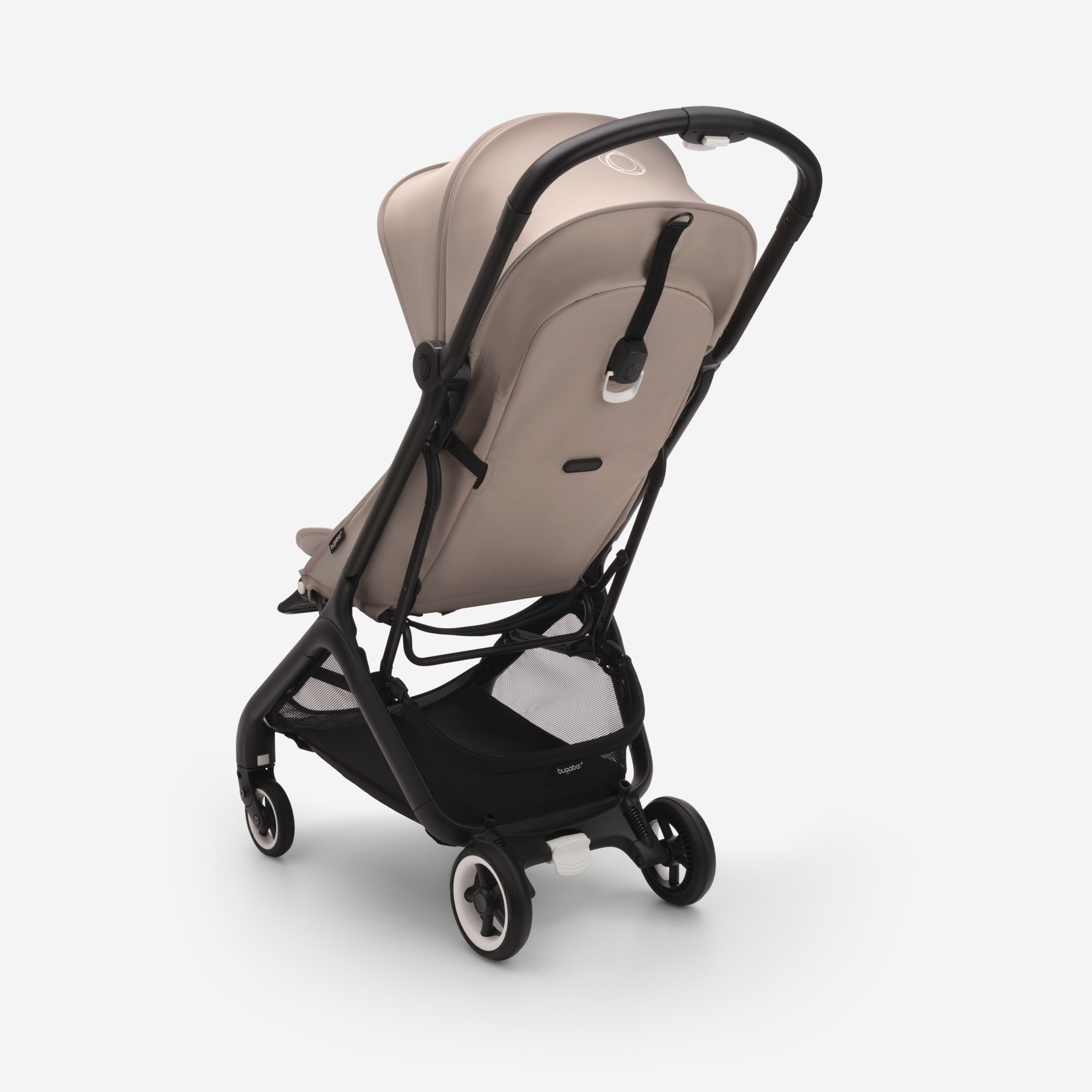 Bugaboo Butterfly travel stroller black base, desert taupe fabrics, desert taupe sun canopy - Main Modal Image Slide 3 of 13