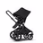 Bugaboo Fox 2 seat and bassinet pram black sun canopy, black fabrics, black chassis - Thumbnail Slide 7 of 8