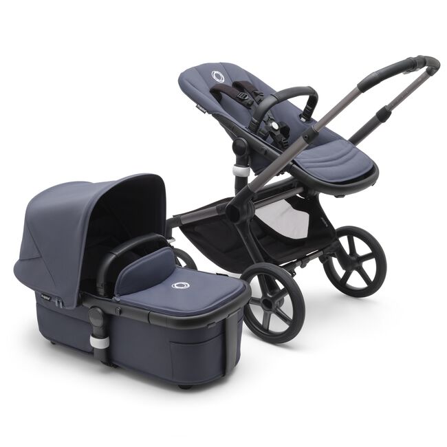 Refurbished Bugaboo Fox 5 complete UK GRAPHITE/STORMY BLUE-STORMY BLUE - Main Image Slide 2 of 2