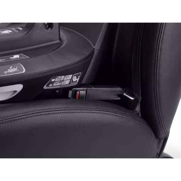 Close up of the ISOFIX connector between the Bugaboo 360 Base by Nuna and car. The indicator is red to signal incorrect installation. - Main Image Slide 5 of 8