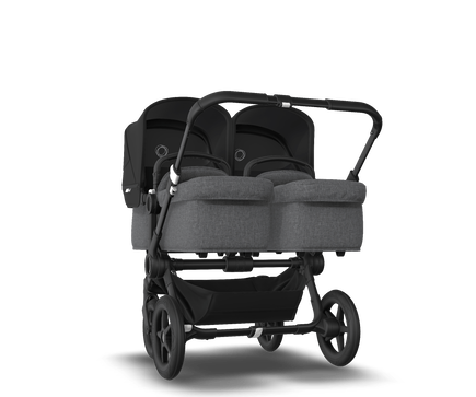 US - Bugaboo D3T stroller bundle black grey melange black