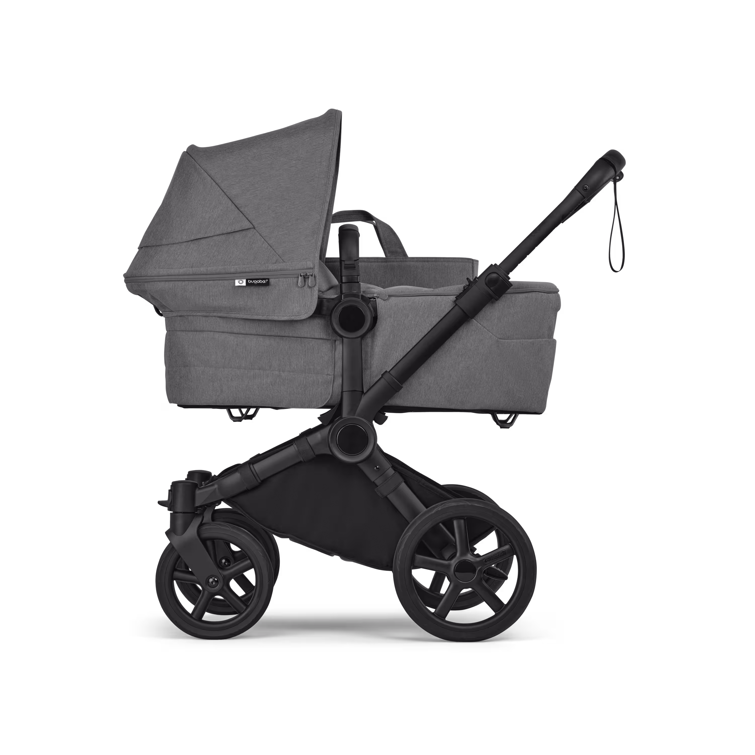 Bugaboo Donkey 6 2-in-1  stroller black base, moon grey fabrics, moon grey sun canopy - Main Modal Image Slide 2 of 10
