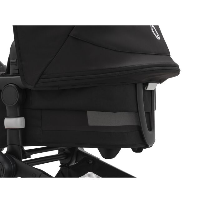 Bugaboo Fox 5 bassinet and seat stroller black base, grey melange fabrics, forest green sun canopy - Main Image Slide 10 of 14