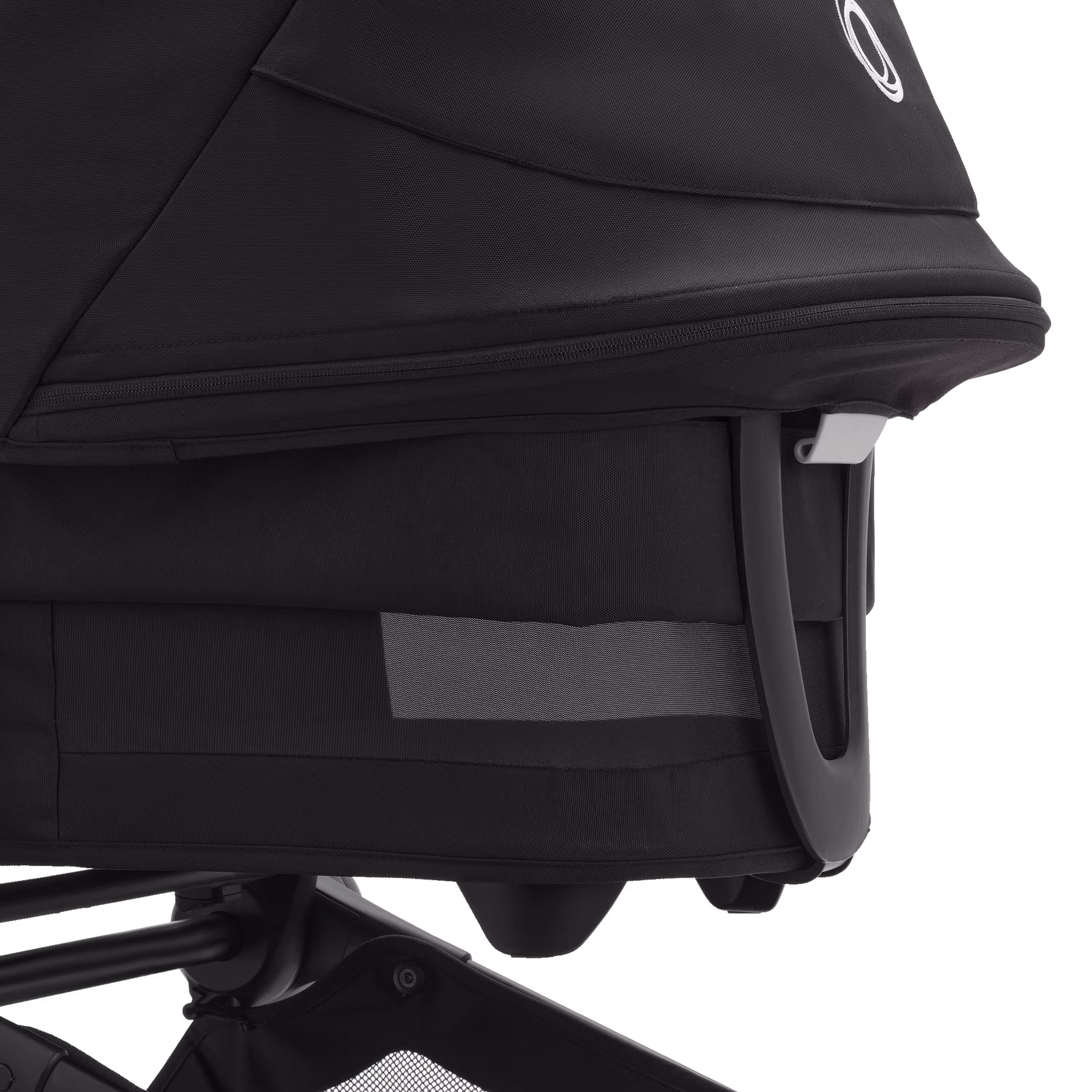 Close up of the Bugaboo Fox 5 carrycot with breezy panels. - Main Modal Image Slide 9 of 13