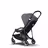 Bugaboo Bee 5 seat and bassinet stroller steel blue sun canopy, grey melange fabrics, black base - Thumbnail Slide 6 of 6