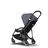 Bugaboo Bee 5 seat and bassinet stroller steel blue sun canopy, grey melange fabrics, black base - Thumbnail Slide 6 of 6