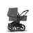 Bugaboo Donkey 3 Mono travel system grey melange sun canopy, grey melange fabrics, black base - Thumbnail Slide 4 of 19