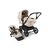 Bugaboo Donkey 5 Mono 2-in-1 stroller black base, desert taupe fabrics, desert taupe sun canopy - Thumbnail Slide 1 of 12
