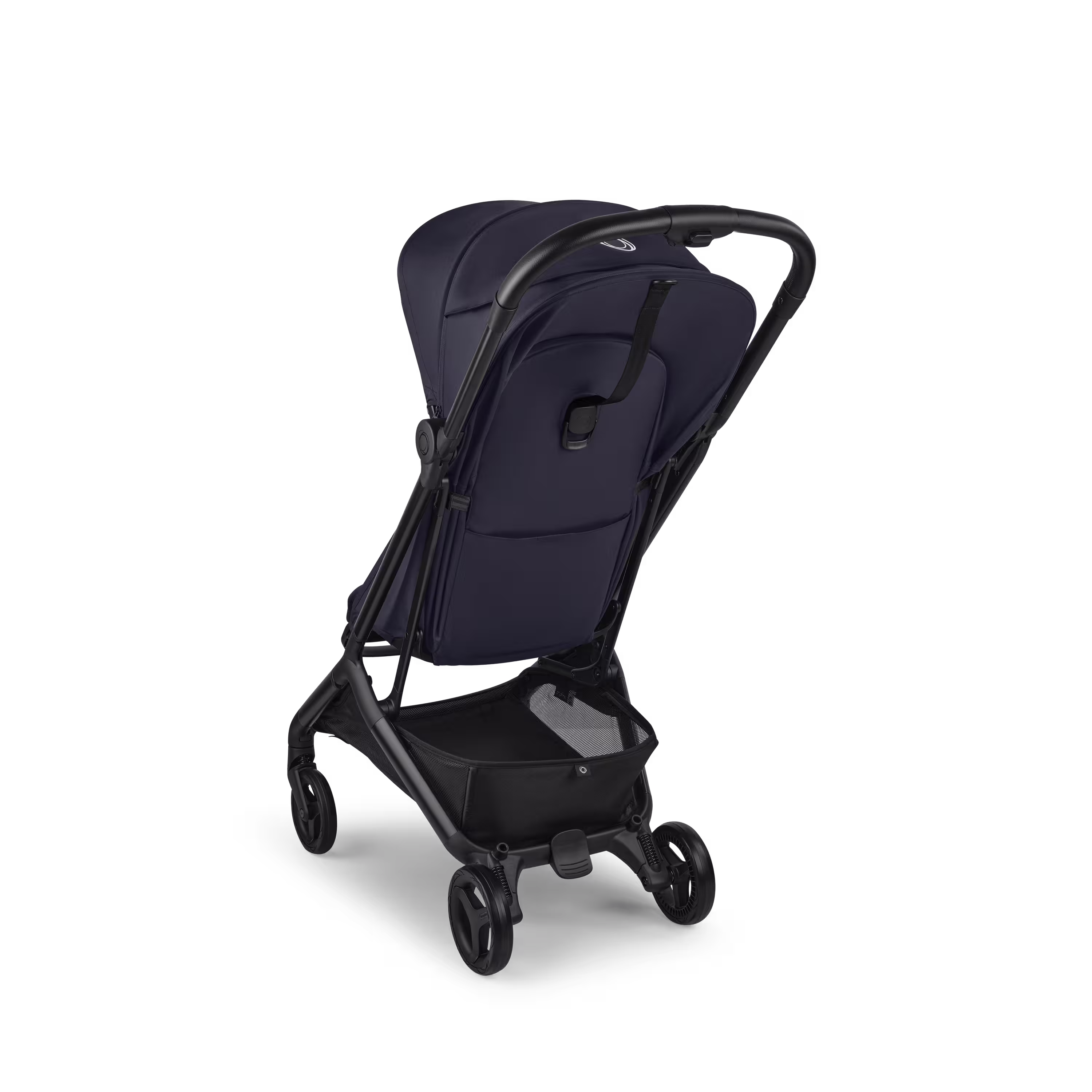 Bugaboo Butterfly 2 Plus travel stroller black base, deep indigo fabrics, deep indigo sun canopy - Main Modal Image Slide 3 of 12