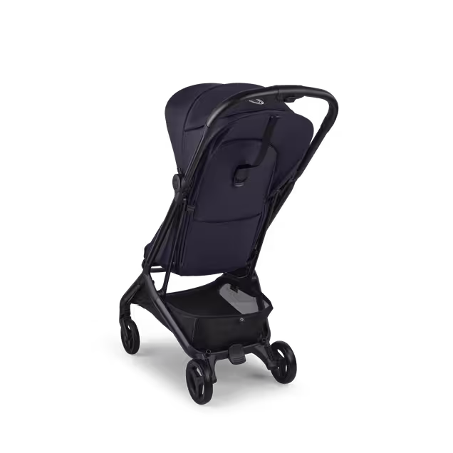 Bugaboo Butterfly 2 Plus travel stroller black base, deep indigo fabrics, deep indigo sun canopy - Main Image Slide 3 of 12