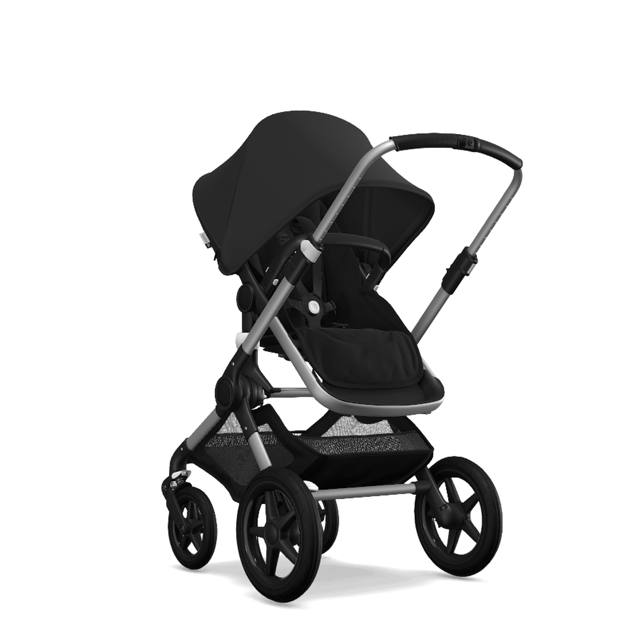 Refurbished Bugaboo Fox complete ALU/BLACK-BLACK - Thumbnail Slide 1 van 4