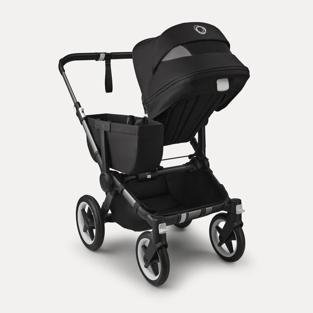 Bugaboo Donkey 5 Mono 2-in-1 stroller graphite base, midnight black fabrics, midnight black sun canopy - Main Image Slide 4 of 12