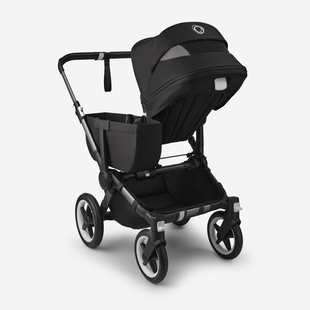 Bugaboo Donkey 5 Mono 2-in-1 stroller graphite base, midnight black fabrics, midnight black sun canopy - Main Image Slide 4 of 12