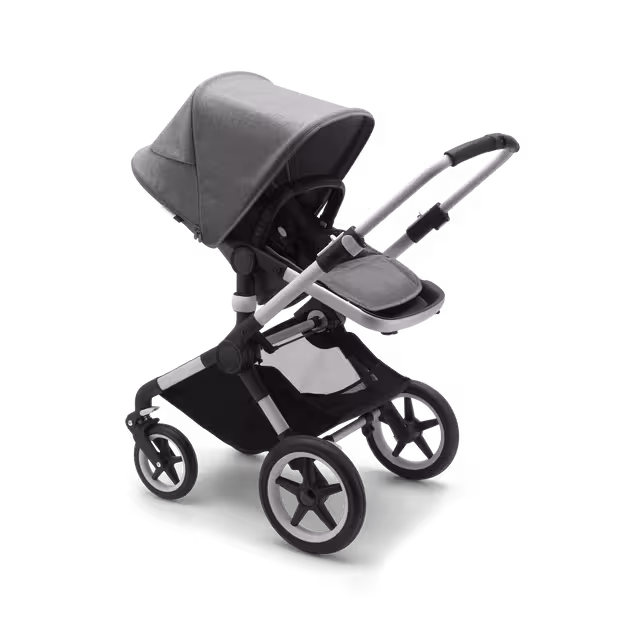 Refurbished Bugaboo Fox2 complete UK ALU/GREY MELANGE-GREY MELANGE - Main Image Slide 3 of 4