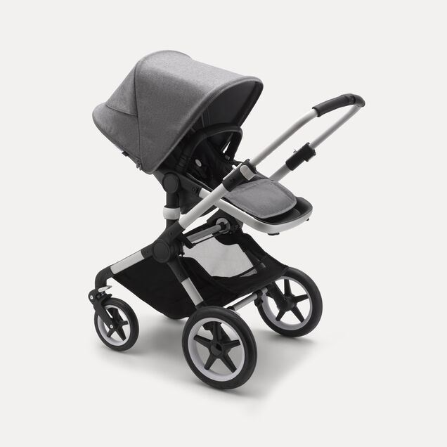 Refurbished Bugaboo Fox2 complete UK ALU/GREY MELANGE-GREY MELANGE - Main Image Slide 3 of 4