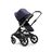 Bugaboo Fox 3 seat pushchair with graphite frame, dark navy fabrics, and dark navy sun canopy. - Thumbnail Slide 11 of 13