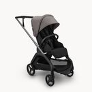 Bugaboo Dragonfly Plus seat stroller graphite base, heritage black fabrics, grey melange sun canopy