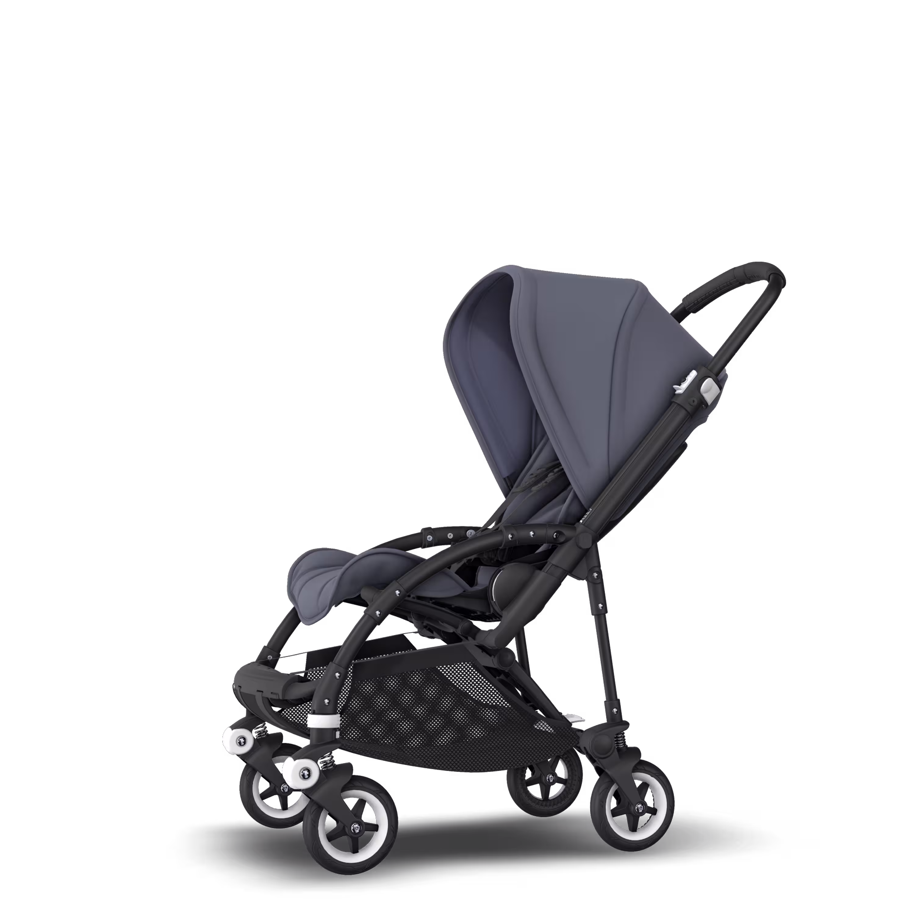 Bugaboo Bee 5 seat stroller steel blue sun canopy, steel blue fabrics, black base - Main Modal Image Slide 2 of 6
