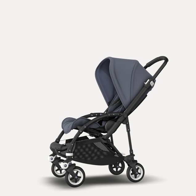 Bugaboo Bee 5 seat stroller steel blue sun canopy, steel blue fabrics, black base - Main Image Slide 2 of 6