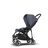 Bugaboo Bee 5 seat stroller steel blue sun canopy, steel blue fabrics, black base - Thumbnail Slide 2 of 6