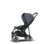 Bugaboo Bee 5 seat stroller steel blue sun canopy, steel blue fabrics, black base - Thumbnail Slide 2 of 6