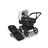 Bugaboo Donkey 5 Mono 2-in-1 stroller black base, midnight black fabrics, misty white sun canopy - Thumbnail Slide 1 of 12
