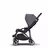 Bugaboo Bee 5 seat and bassinet stroller steel blue sun canopy, grey melange fabrics, black base - Thumbnail Slide 4 of 6