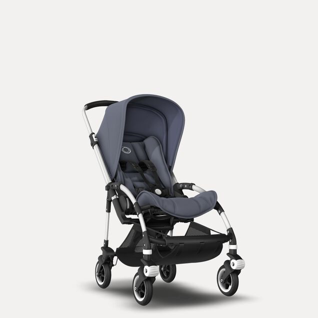 Bugaboo Bee 5 travel system steel blue sun canopy, steel blue fabrics, aluminium base - Main Image Slide 6 of 15