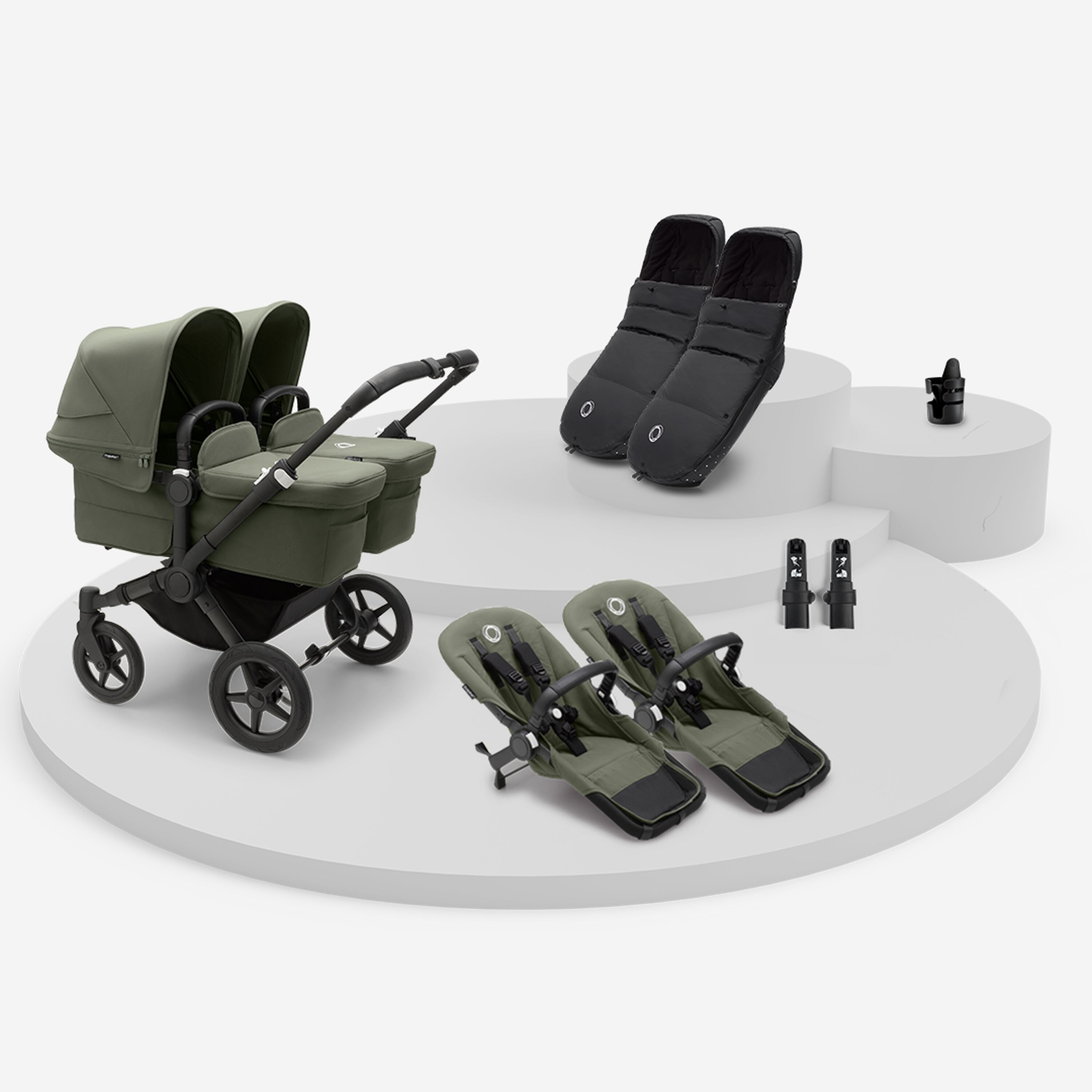 Bugaboo Donkey 5 Twin Barnvagnspaket Bas - Main Modal Image Slide 1 of 5