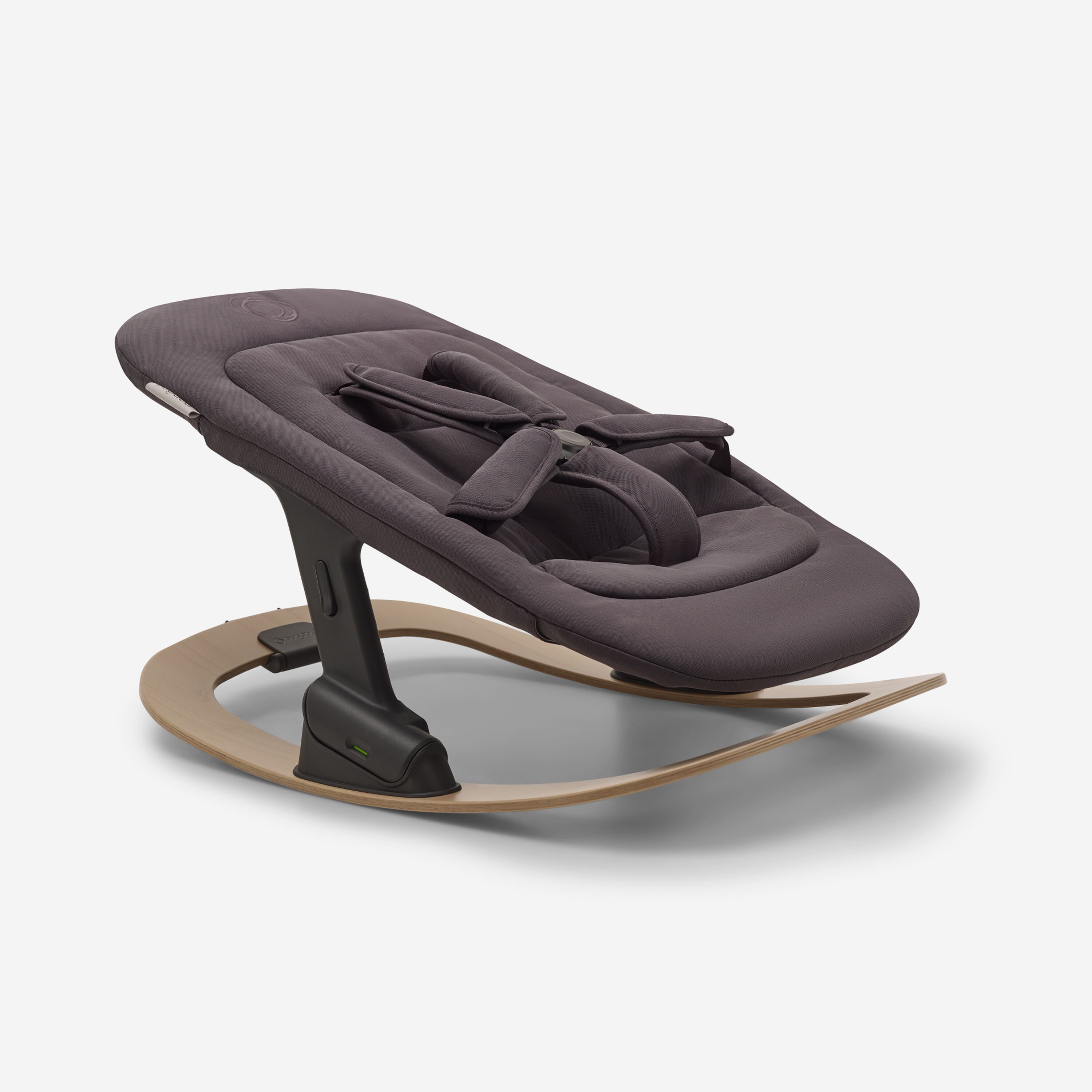 Bugaboo Giraffe dark grey newborn set on the rocker frame. - Main Modal Image Slide 3 of 4