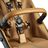 A close up of the bumper bar and seat of the Bugaboo Fox 5 Noir Limited Edition Amber Glow. - Thumbnail Slide 13 of 15