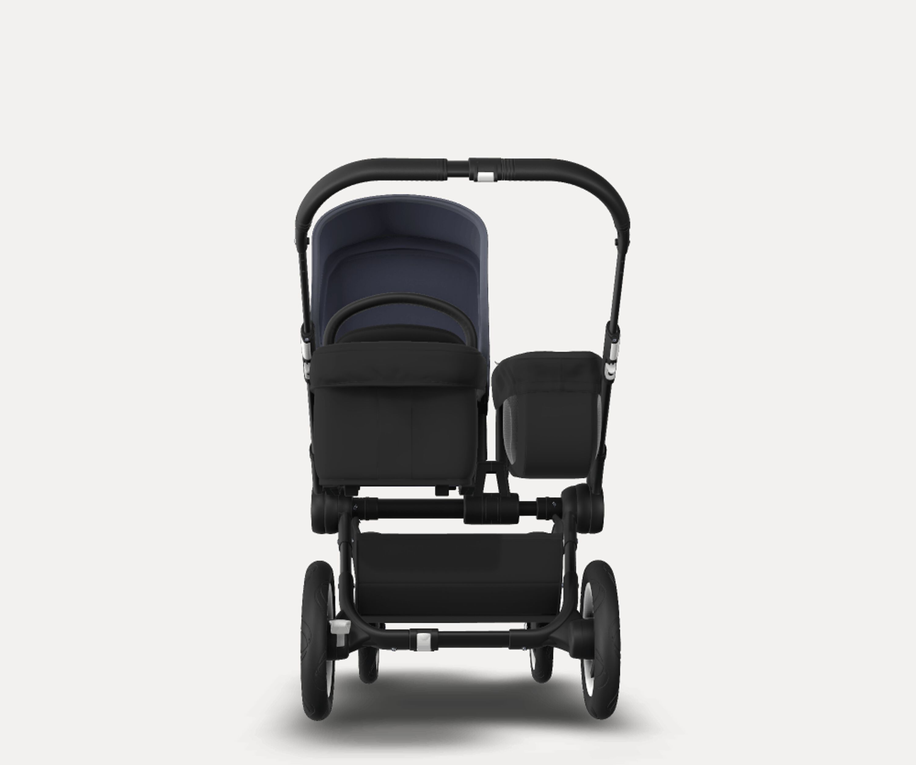 US - D2M stroller bundle, black, black, steel blue - Main Modal Image Slide 4 of 4