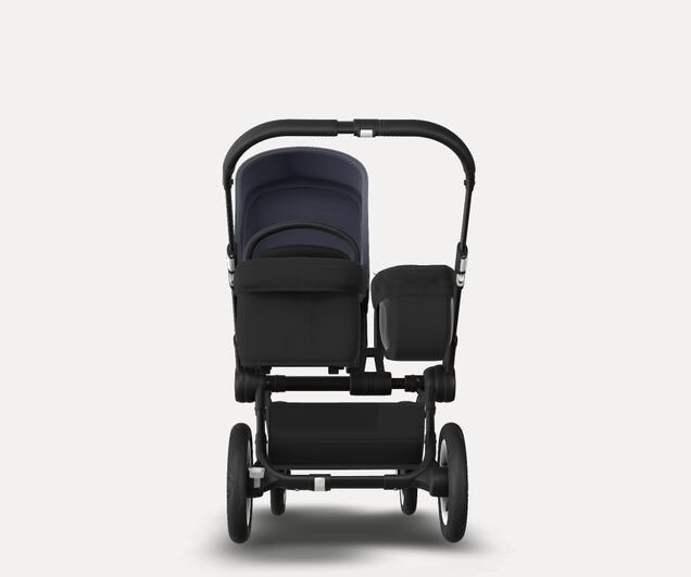US - D2M stroller bundle, black, black, steel blue - Main Image Slide 4 of 4