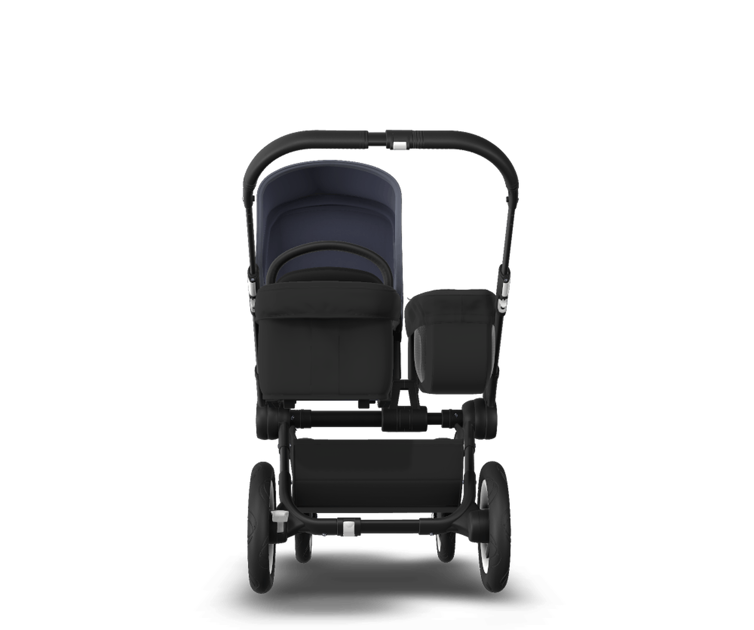 US - D2M stroller bundle, black, black, steel blue - Thumbnail Slide 4 of 4