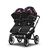Bugaboo Donkey 5 twin stroller graphite base, midnight black fabrics, animal explorer red/blue sun canopy - Thumbnail Slide 2 of 12