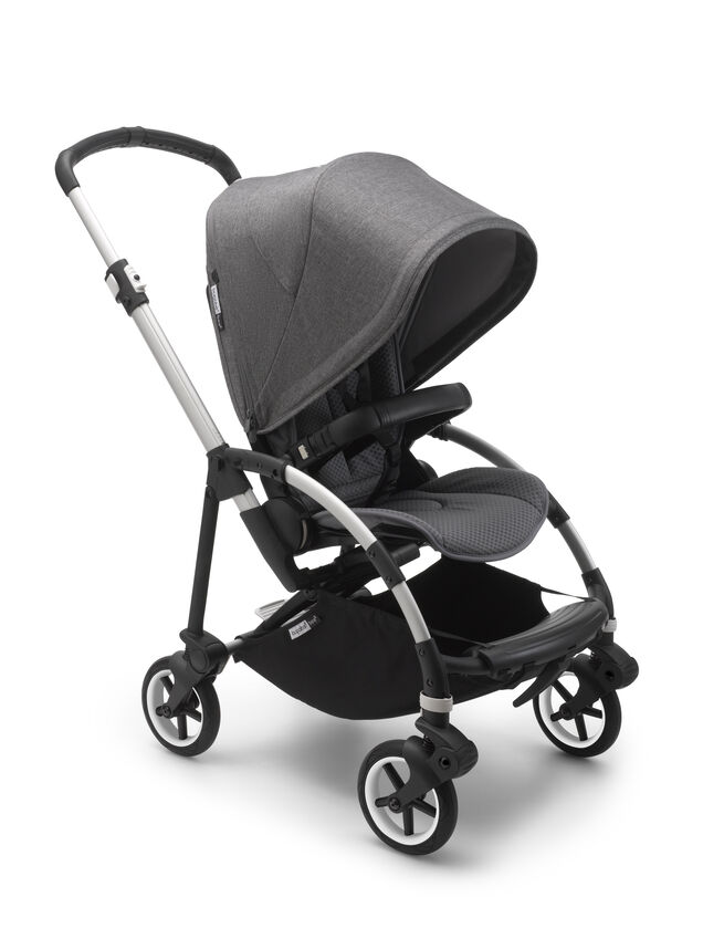 Bugaboo Bee6 complete RW fabric NA ALU/GREY-GREY MELANGE - Main Image Slide 3 of 3